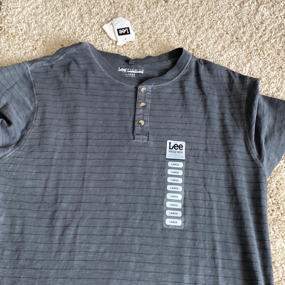 Mens button tee